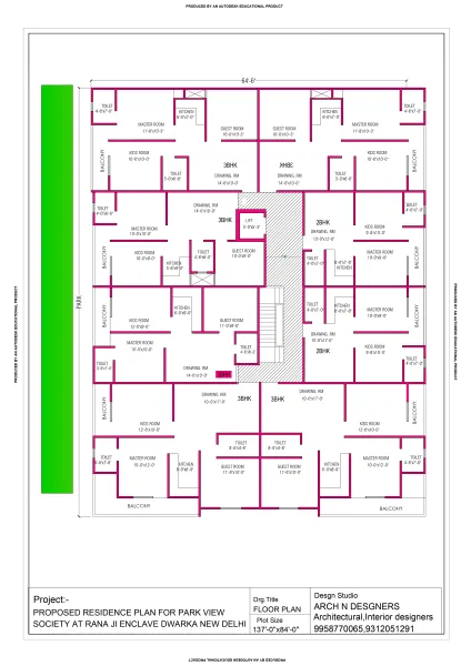 RANAJI 1300 GAJ – 2 & 3 BHK Builder Floors in Ranaji Enclave Site Layout